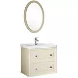 Miro 80cm Lavabo Dolabı Seti/Mat Krem