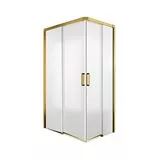 Hüppe Design Pure 120x80cm 2 Kayar Kapılı Duş Kabini/Altın