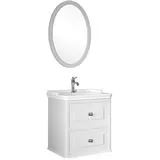 Miro 65cm Lavabo Dolabı Seti/Mat Beyaz