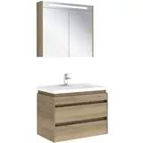 Idea 2.0 80cm Lavabo Dolabı Seti/Ayna Dolaplı,Pasific A