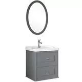 Miro 65cm Lavabo Dolabı Seti/Mat Gri
