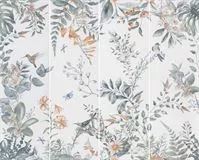 Shiro Bloom Karışık Renkli 34x111 Floral Görünümlü Dekor