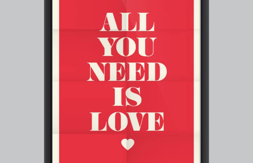 all you need is love yazili kirmizi siyah beyaz tablo