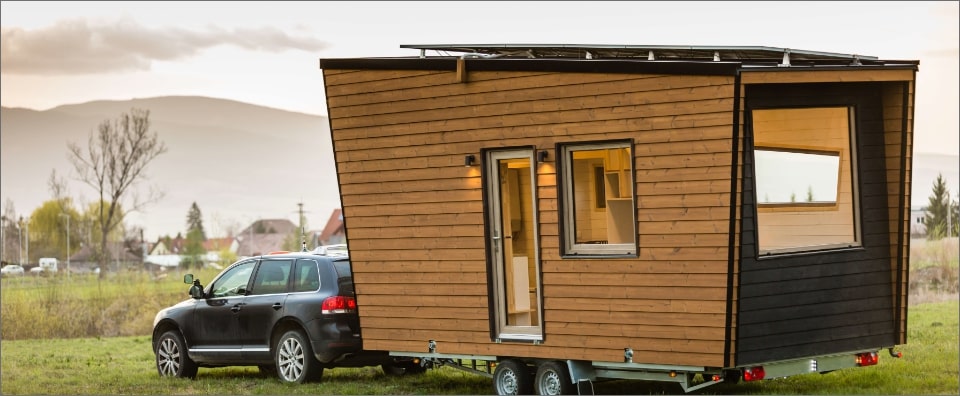 ahsap cepheli kucuk konteyner cekme karavan tiny house