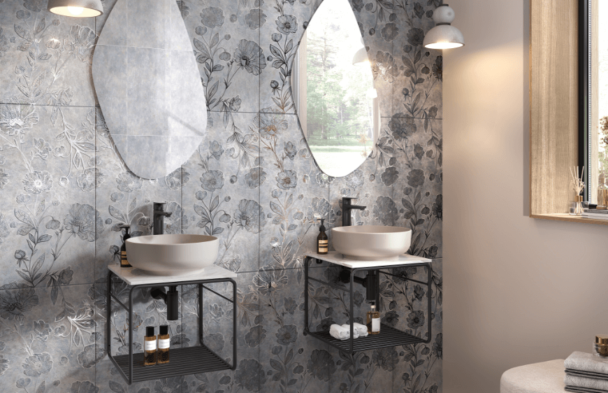 Kaleseramik vincent serisi, modern banyo, banyoda ayna kullanimi