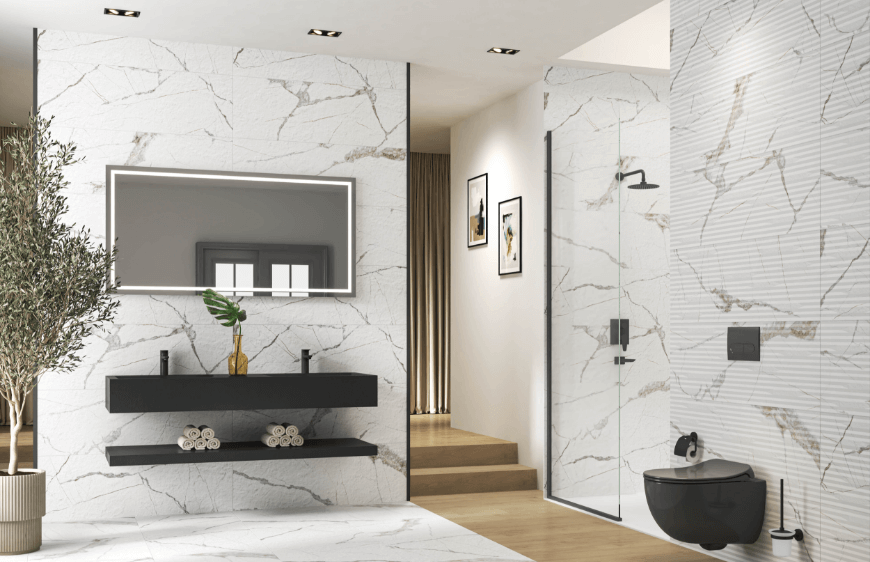 Kaleseramik pandora serisi banyo, isik alan banyo tasarimlari, banyoda 2026 tasarim ve dekorasyon trendleri