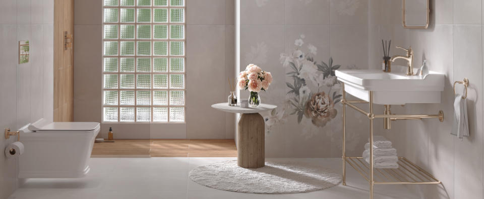 Kaleseramik romantica petra banyo, isik alan banyo tasarimlari, banyoda 2026 tasarim ve dekorasyon trendleri